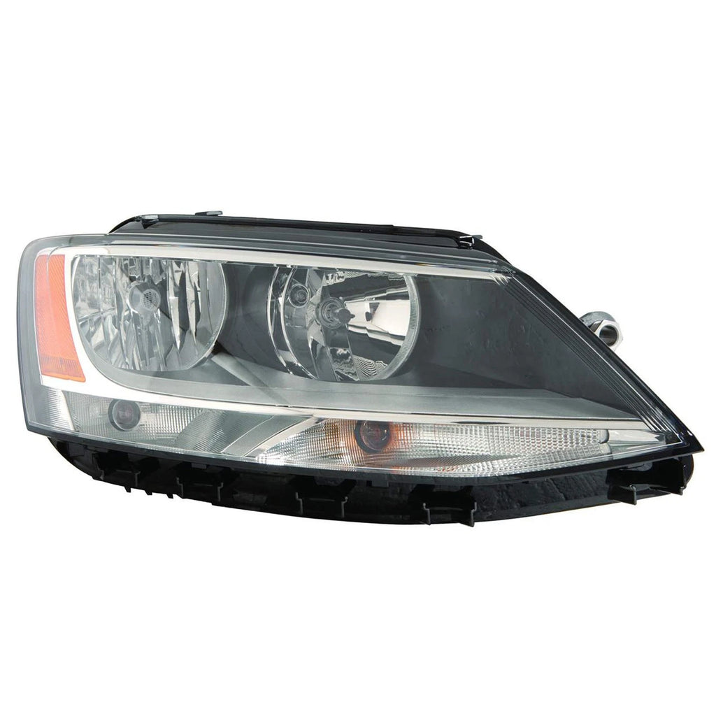 Passenger Side Halogen Headlight Assembly for Volkswagen Jetta (2011–2016)