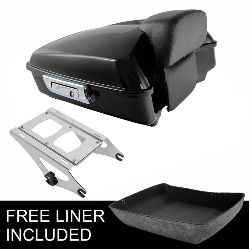 Trunk Backrest Mount Rack for Harley Touring Road King Glide (2014–2026)