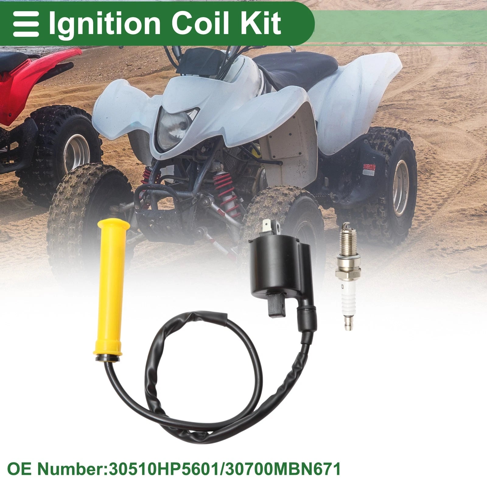 Set of 1 Ignition Coil for Honda ATV TRX420FPA (2009–2013) No. 30510HP5601/30700MBN671