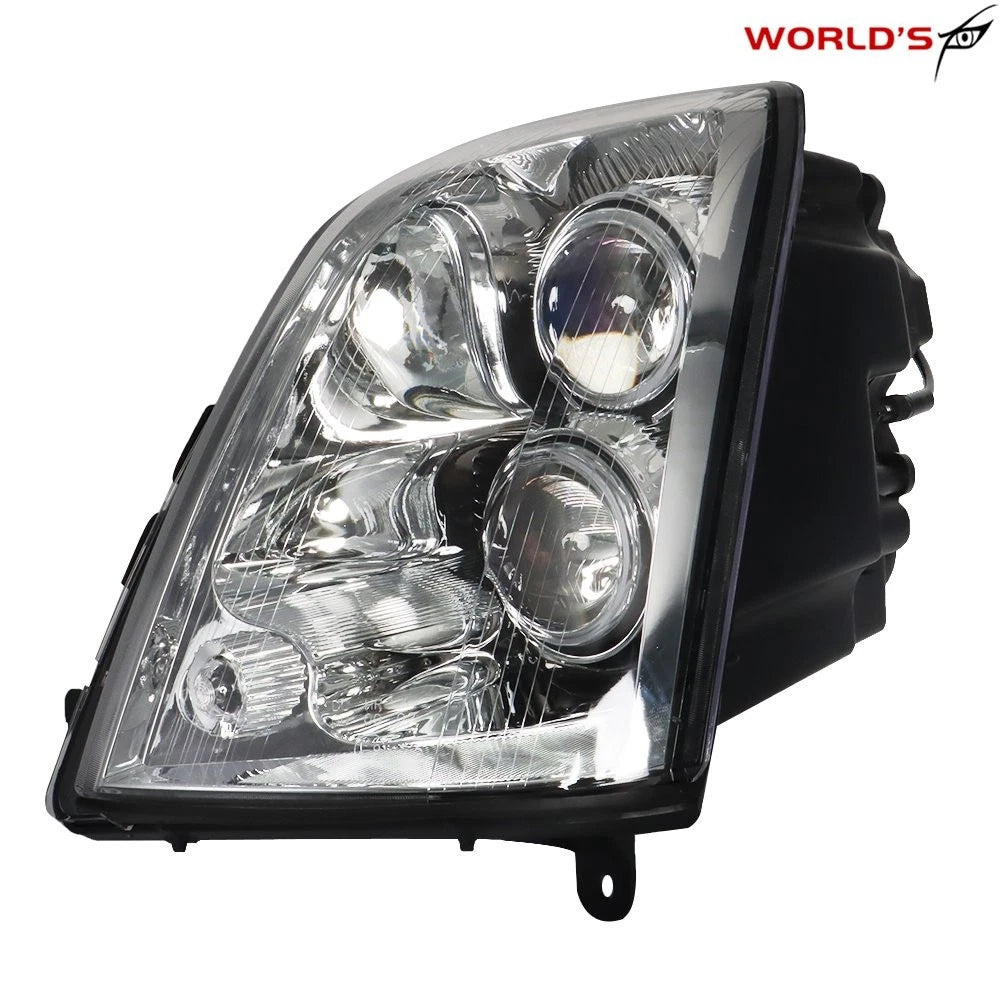 LH Headlight for Cadillac STS (2005–2011) Halogen Black Housing Clear