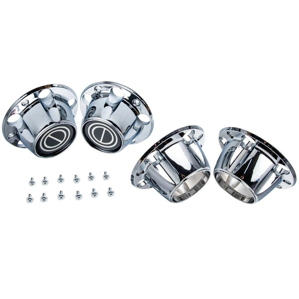 Set of 4 Chrome Wheel Hub Caps for Ford F150 (1980–1996)