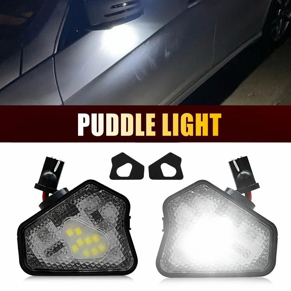 2X Side Mirror Laser Puddle Logo Light for Mercedes-Benz W204 W212 C207 X156