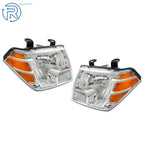 Set of 2 Chrome Housing Headlights for Nissan Frontier (2009-2021)