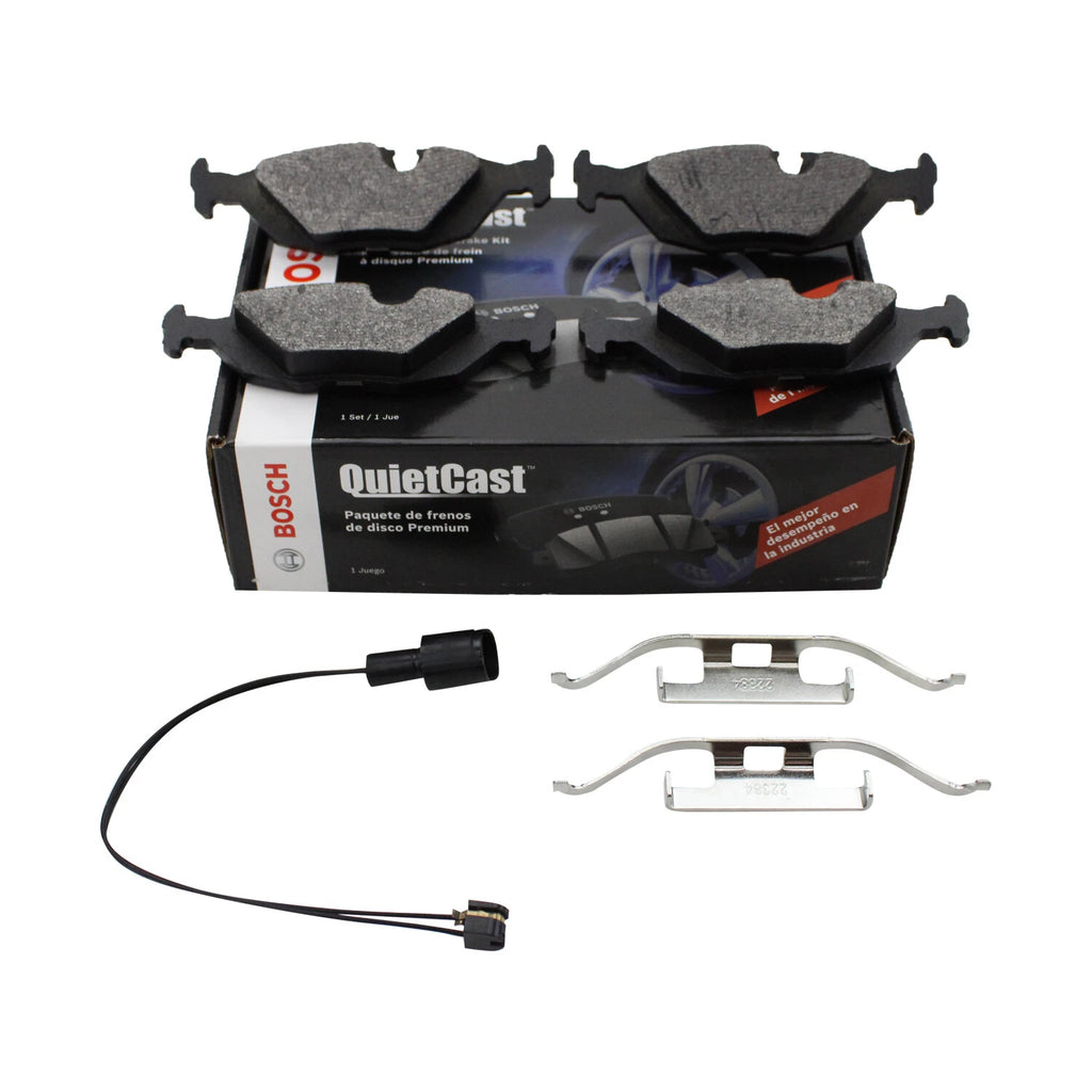 Set of 4 Bosch QuietCast Rear Semi-Metallic Brake Pads for BMW E23 E24 E25 E30
