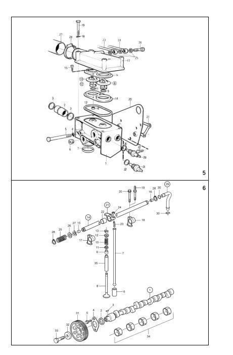 Decarbonizing Gasket Kit for Volvo Penta 41 42 43 Diesel Engine (Replace 3583787)