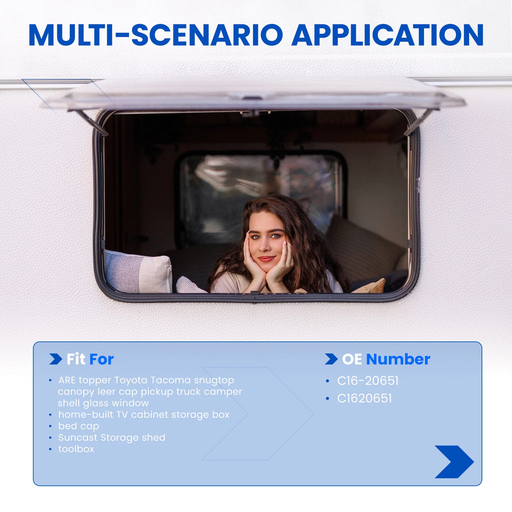 Gas Strut Shock C16-20651 for Leer Camper Shell Truck Topper (18 inch)