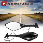 Set of 2 Motorcycle Rear View Mirrors for Honda CBR600RR (2003-2014)