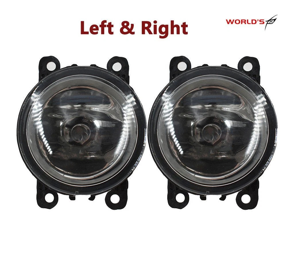 Set of 2 Driving Fog Light Lamp Housing for Acura Ford Honda Nissan Subaru