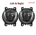 Set of 2 Driving Fog Light Lamp Housing for Acura Ford Honda Nissan Subaru