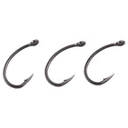 50pcs Curve Shank Hair Rigs for Carp Fishing