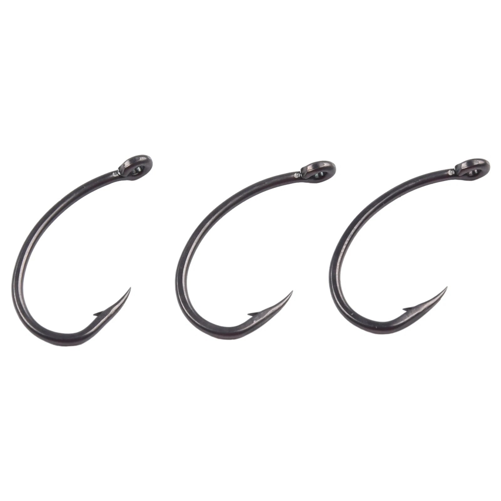 50pcs Curve Shank Hair Rigs for Carp Fishing