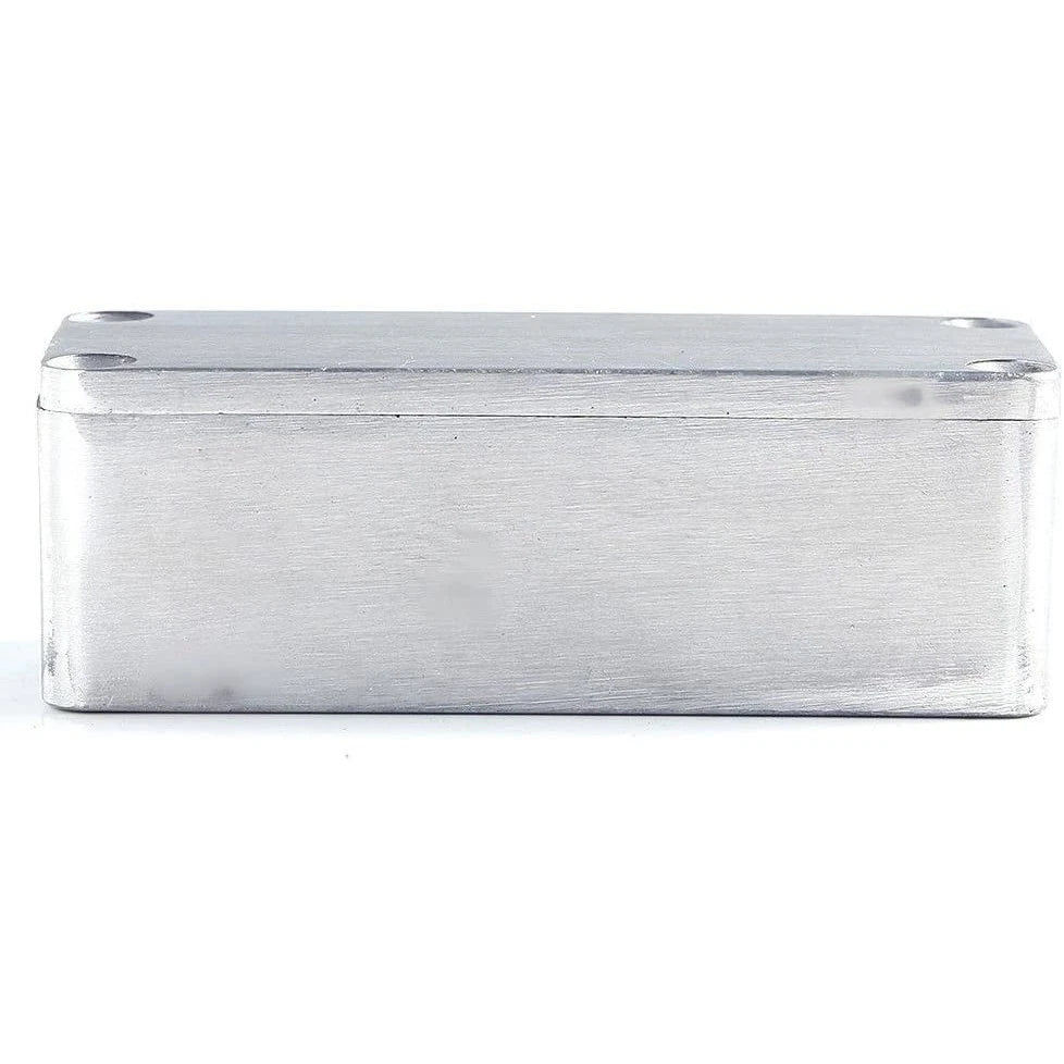 Aluminum Effect Box for Guitar (90mm x 40mm x 30mm) Silver Case