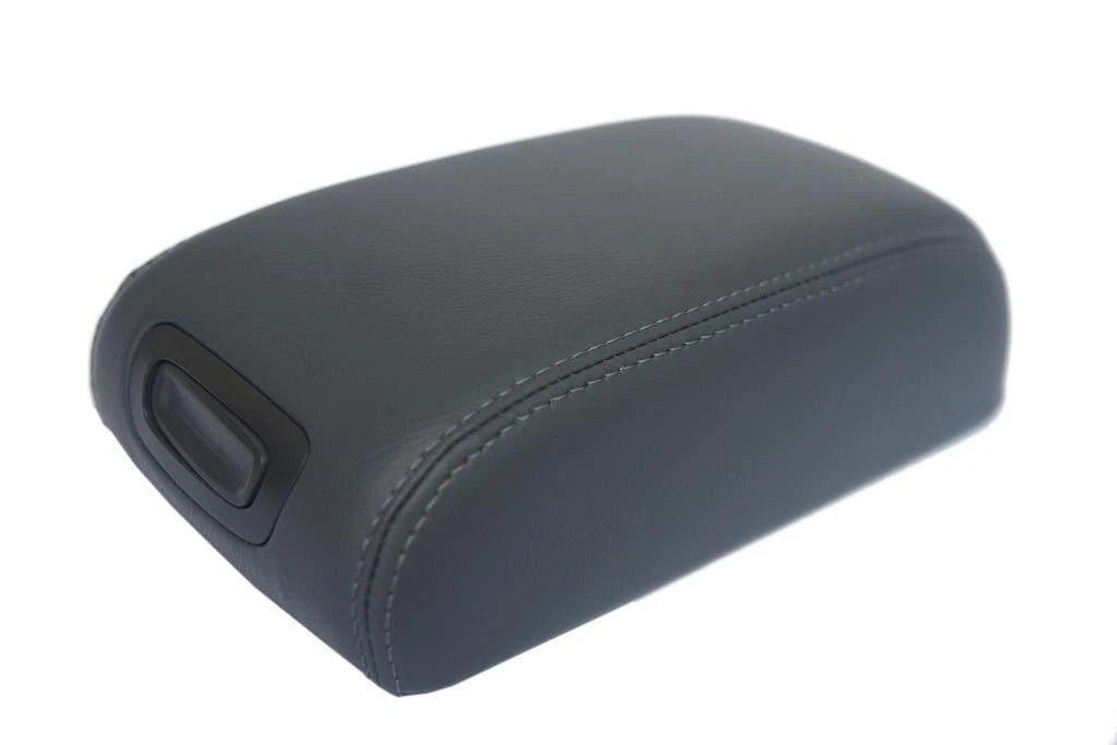 Center Console Armrest Cover for Hyundai Tucson (2005–2009) Gray Leather