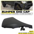 Bumper End for Toyota Tacoma (2012–2015) Textured Plastic Front Passenger Side