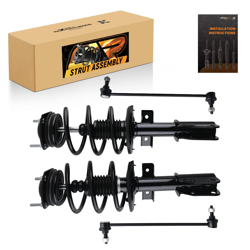 Set of 4 Front Complete Struts w/ Sway Bar Link for GMC Acadia (2013–2017)