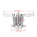 Chrome Tappet Lifter Block Accent Cover for Harley Twin Cam Road King (2002–2016)