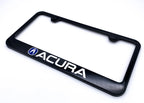 License Plate Frame Front for Acura with Black Plastic Blue Logo (1997–2025)