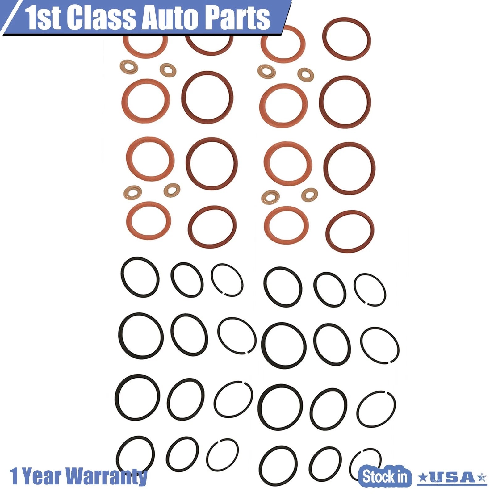 Set of 4 Fuel Injector O-Ring Kit for Ford F350 Super Duty (1999–2003)