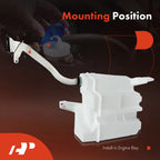 Windshield Washer Reservoir with Cap & Pump for Nissan Versa (2007-2011)