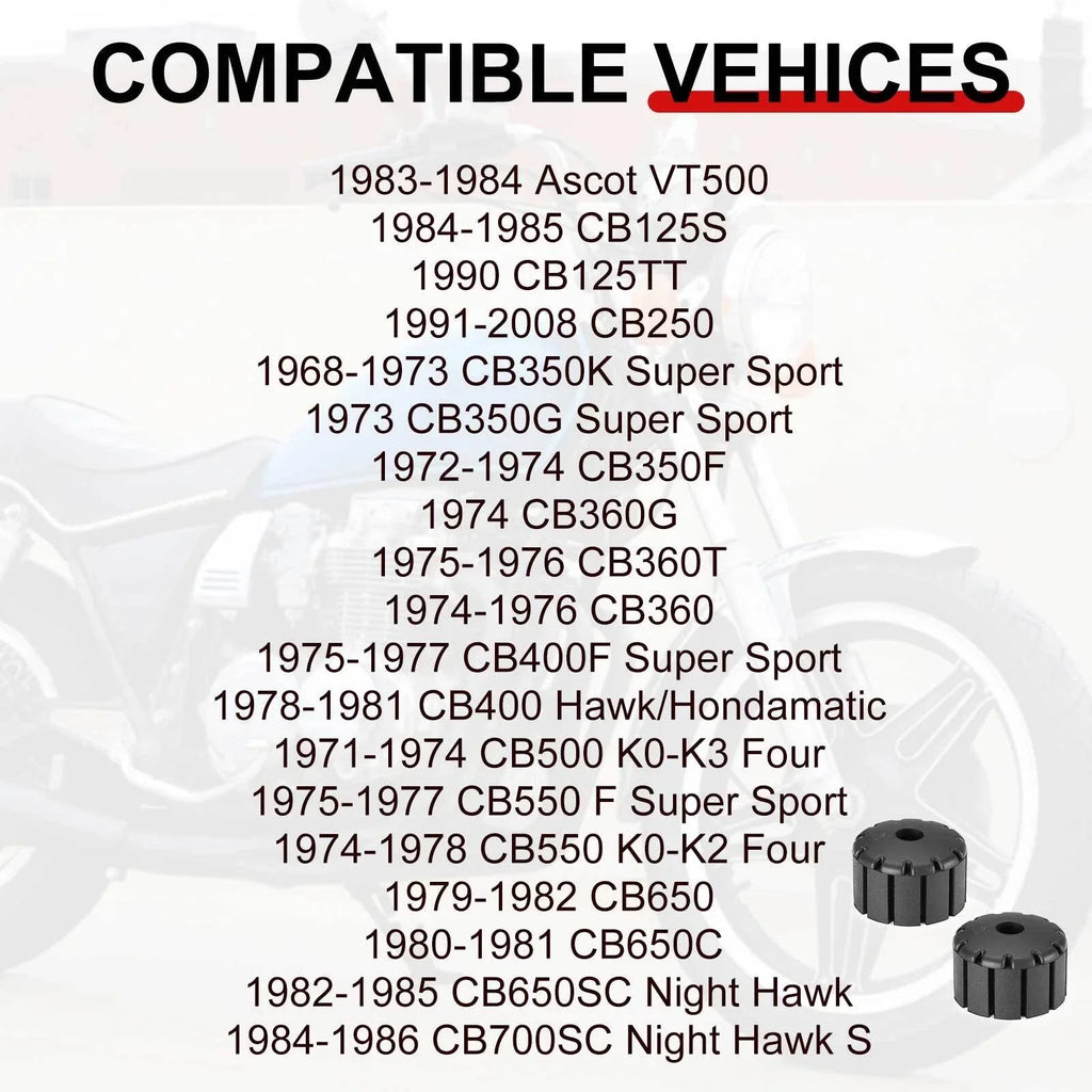 Front FUEL TANK RUBBER for Honda Shadow VT500/VT600/VT750/VT1300 (1983–2013)