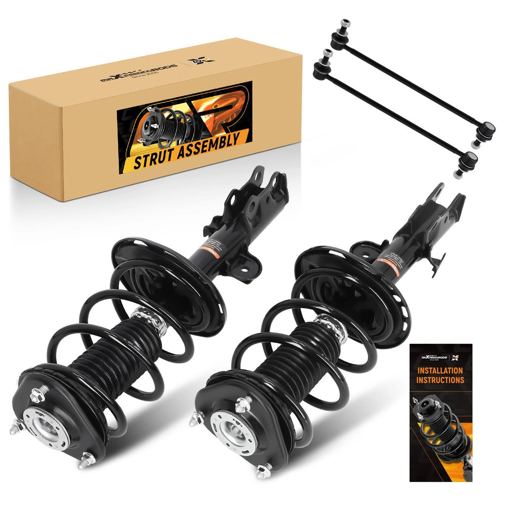 Front Strut w/ Coil Spring Assembly Sway Bars Kit for Toyota RAV4 (2013–2018)