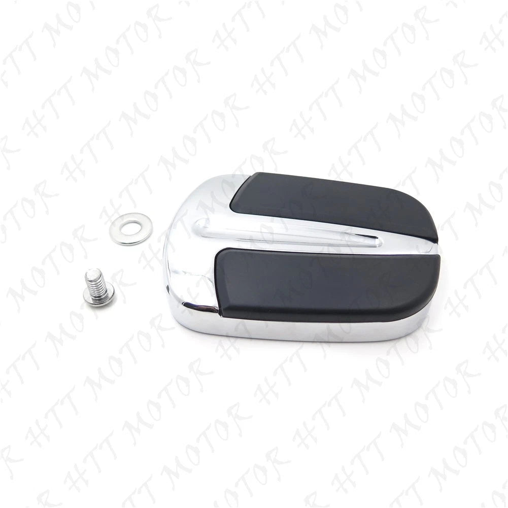 Chrome Large Pedal Pad for Harley Softail Slim FLS/Road Glide FLTRX (2014–2023)
