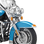 Chrome Orange Front Fender Tip Light for Harley Touring Electra Street Glide (2014–2023)