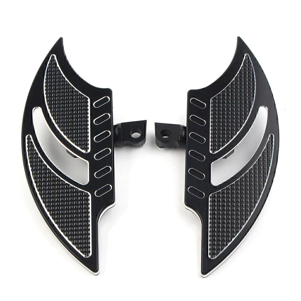 Black Male Mount Foot Pegs for Harley Dyna FXD FLST (2006-2017)