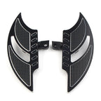 Black Male Mount Foot Pegs for Harley Dyna FXD FLST (2006-2017)