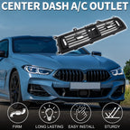 Center Dash A/C Outlet for BMW 550i (2010–2015) No. 64229166885 Black Silver Tone