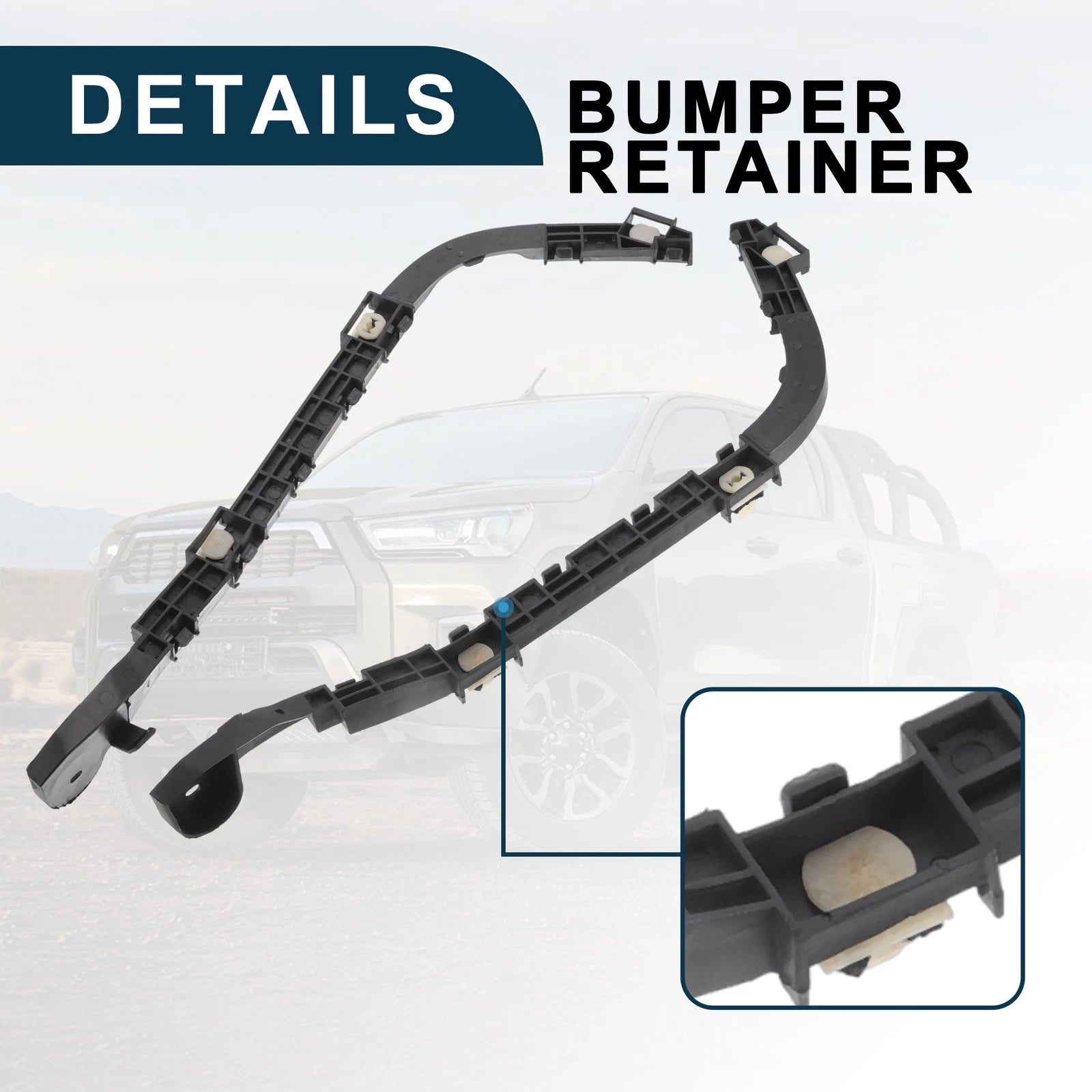 1 Pair Rear Bumper Retainer Bracket No. 71598S9A000/71593S9A000 for Honda CR-V (2017–2022)