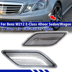 2X White LED Clear Side Marker Light for Mercedes Benz W212 Sedan Wagon (2010–2013)