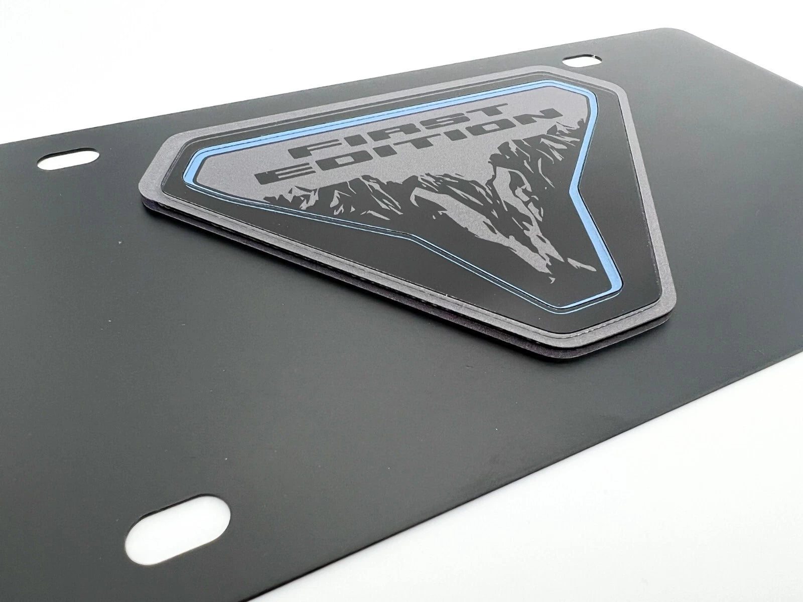 License Plate Frame Front Mount with 3D Bronco Badge for Ford Bronco (2021–2024)