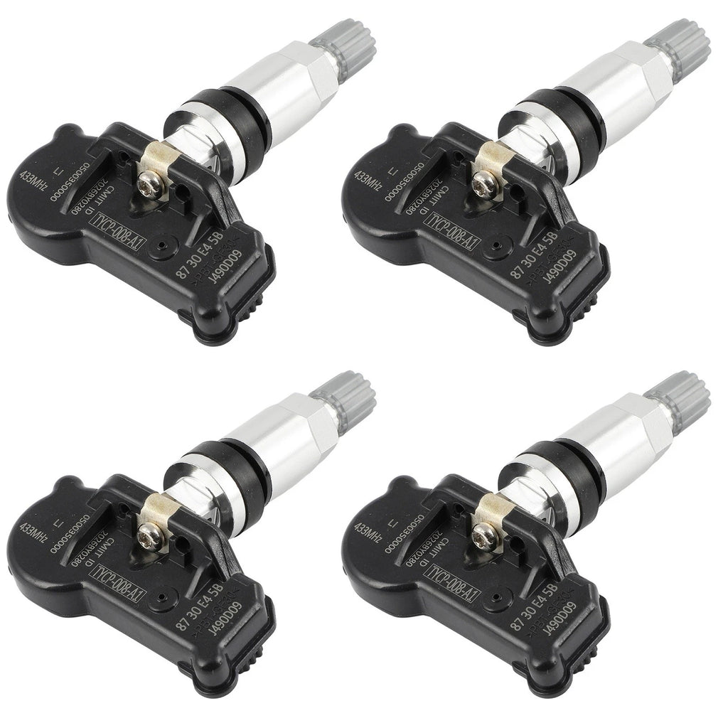 Set of 4 Tire Pressure Sensors for Chevrolet Cavalier (2006–2023) 433MHz