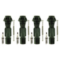 Set of 4 NGK G-Power Platinum Spark Plugs & Coil Boots for Mazda 3 (2004–2013)