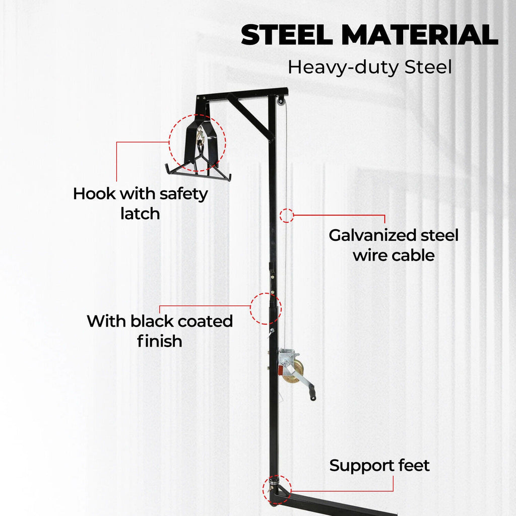 600LBS Truck Hitch Deer Hoist & Gambrel Kit with 360° Swivel