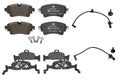 Set of 4 Ate Ceramic Brake Pads & Sensors for Audi A4 A5 Quattro