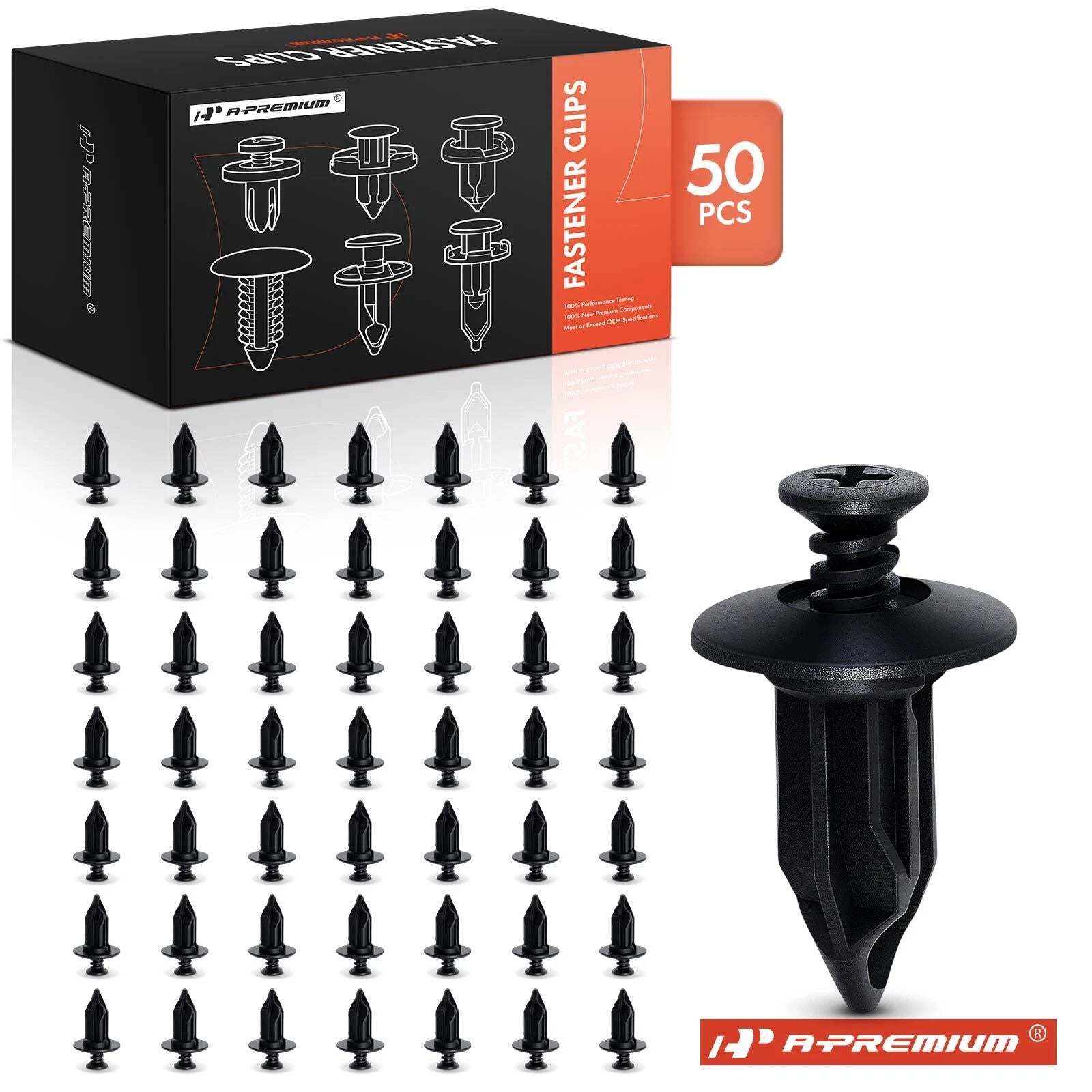 Set of 50 Bumper Fascia Retainer Push Pin Clips for Buick Chevy Dodge
