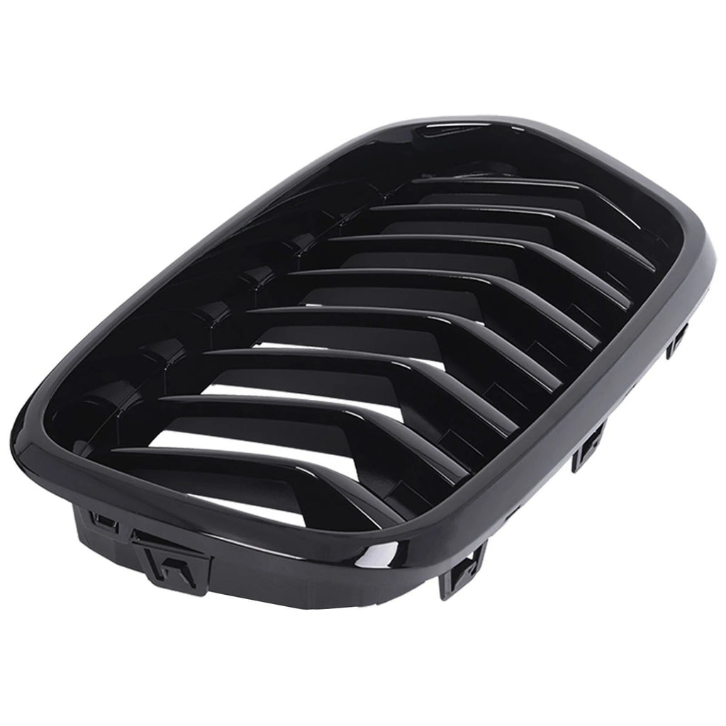 Front Bumper Grille for BMW X2 Series (2018–2023) Gloss Black