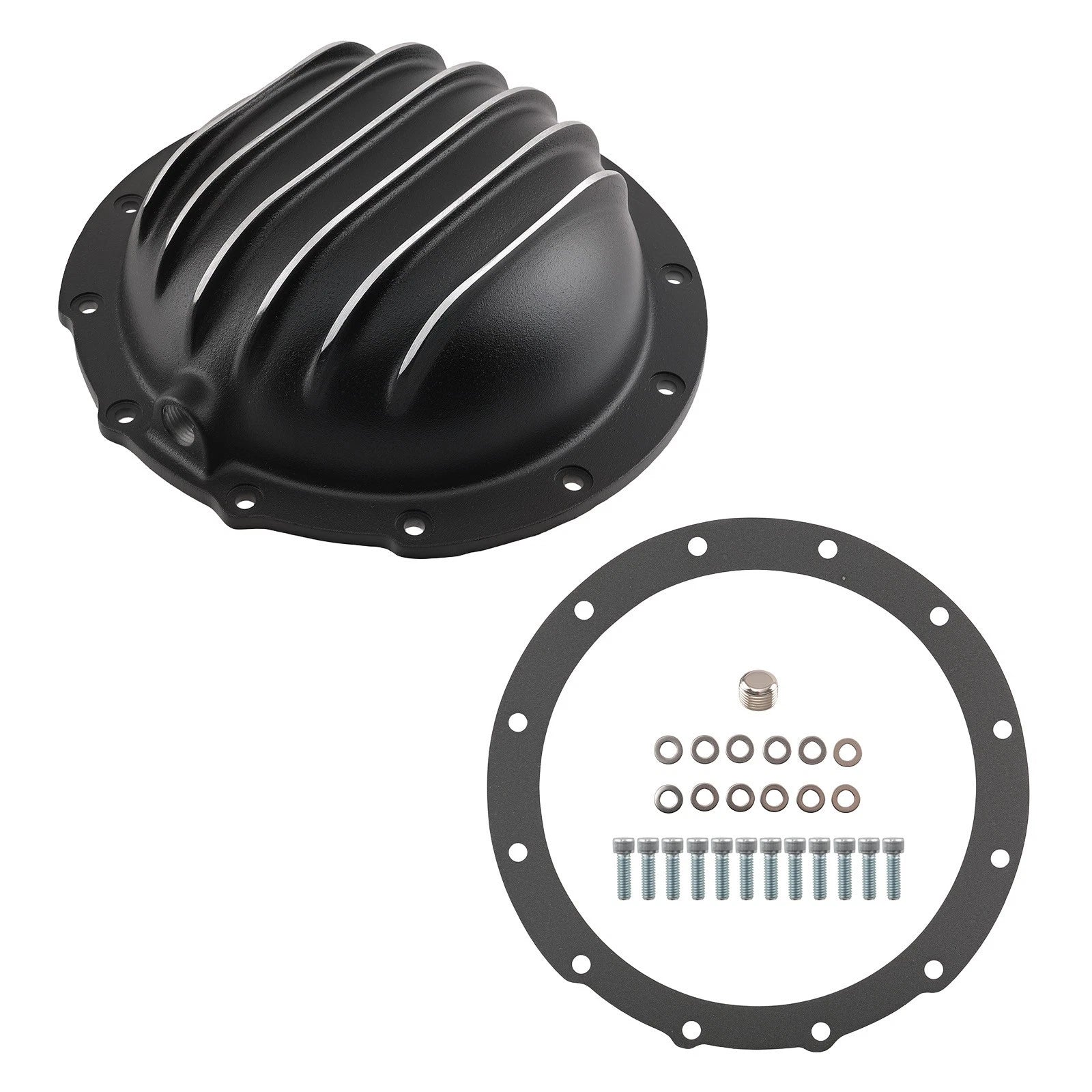Black Differential Cover for Jeep AMC Model 20 (w/ Gasket 4906BKKIT)