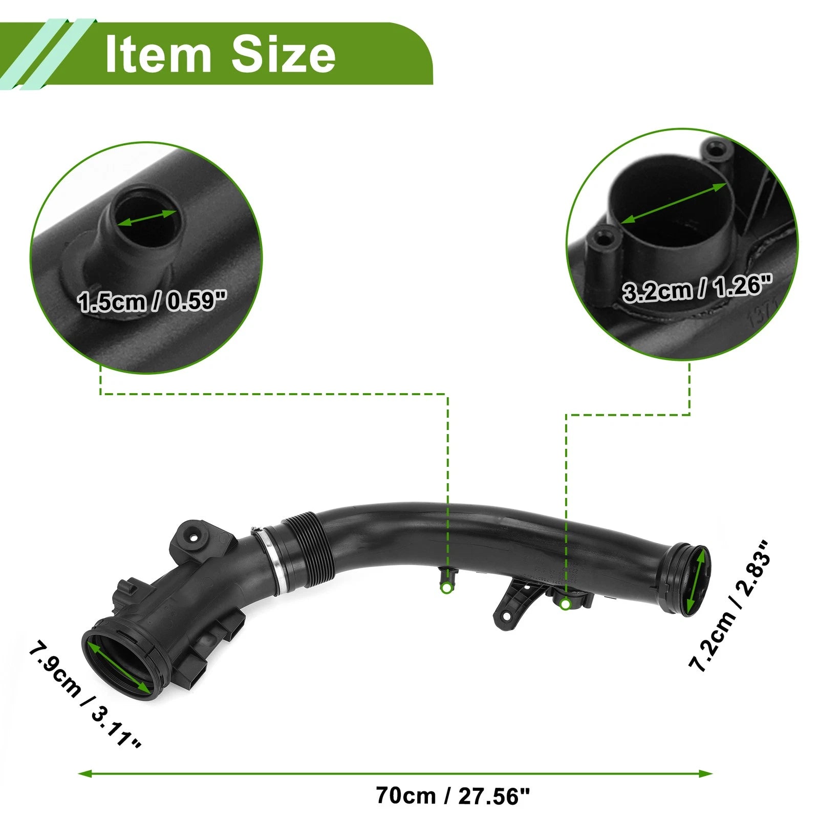 Air Intake Hose Tube Pipe for BMW X3 X4 X5 X6 (2011–2013) 13717583714