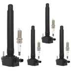 Set of 4 Ignition Coils & 4 Iridium Spark Plugs for Chrysler 200 (2015-2017)