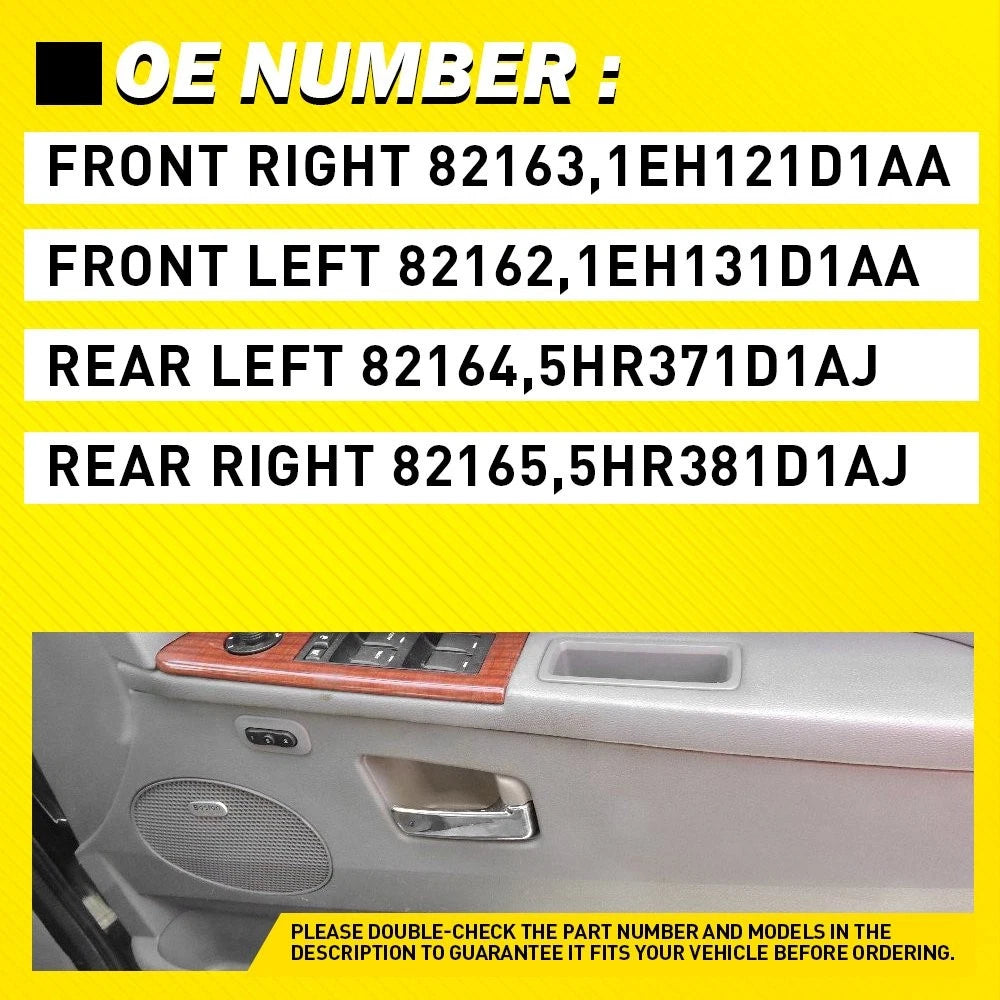 Set of 4 Interior Door Handles for Jeep Grand Cherokee (2005–2010) Beige