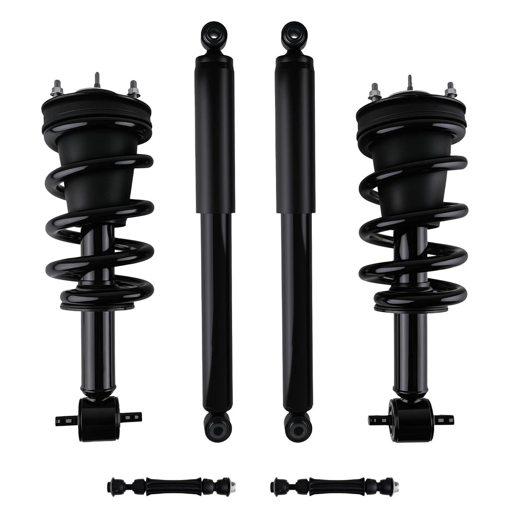 6x Front Struts Rear Shocks Sway Bar Kit for Silverado Sierra 1500 (2014–2018)