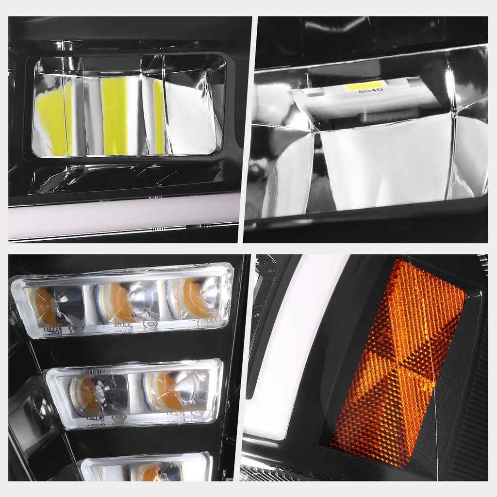 LED DRL Sequential Turn Signal Headlights for Dodge Charger (2011–2014)