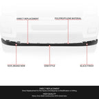 Front Bumper Valance Lower Air Deflector for Silverado 2500 3500 HD (2011–2014)