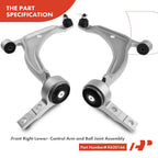 Set of 4 Front Lower Control Arms for Nissan Altima Maxima (2002–2004)
