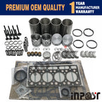 Engine Overhaul Rebuild Kit V1502 V1502C for Kubota RX3600 L2050DT L235DT