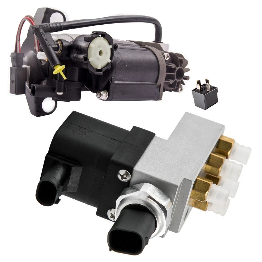Air Suspension Compressor Pump & Valve Block for Mercedes W219 (2006–2010)