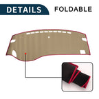 Dashboard Cover Mat for Honda Odyssey RC1 RC2 (2018–2023) Black Red
